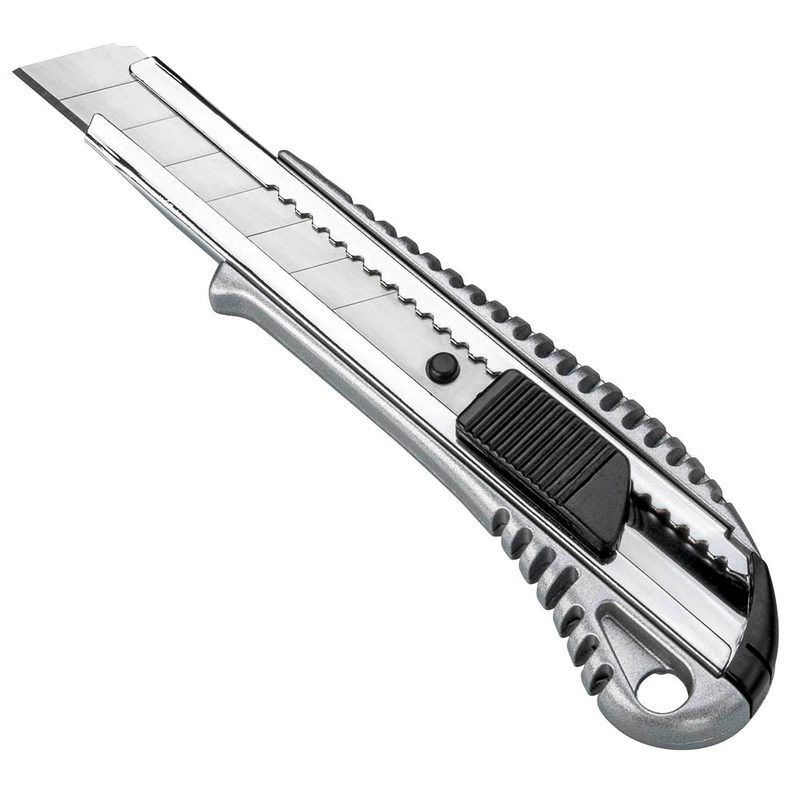 Metall-Cuttermesser mit robustem Gehäuse und automatischem Klingenwechsel