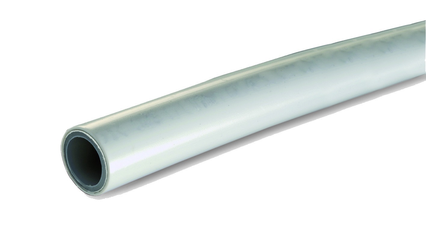 Alu-Verbundrohr «Sanitär/Heizung» Stange Farbe weiß 4 Meter