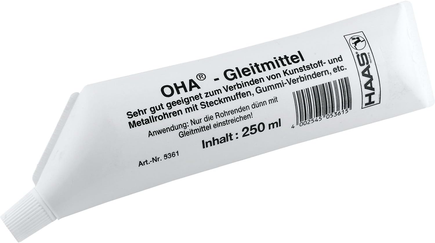 OHA-Gleitmittel – DVGW-geprüft für Steckmuffenverbindungen